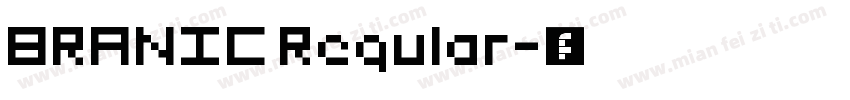 BRANIC Regular字体转换